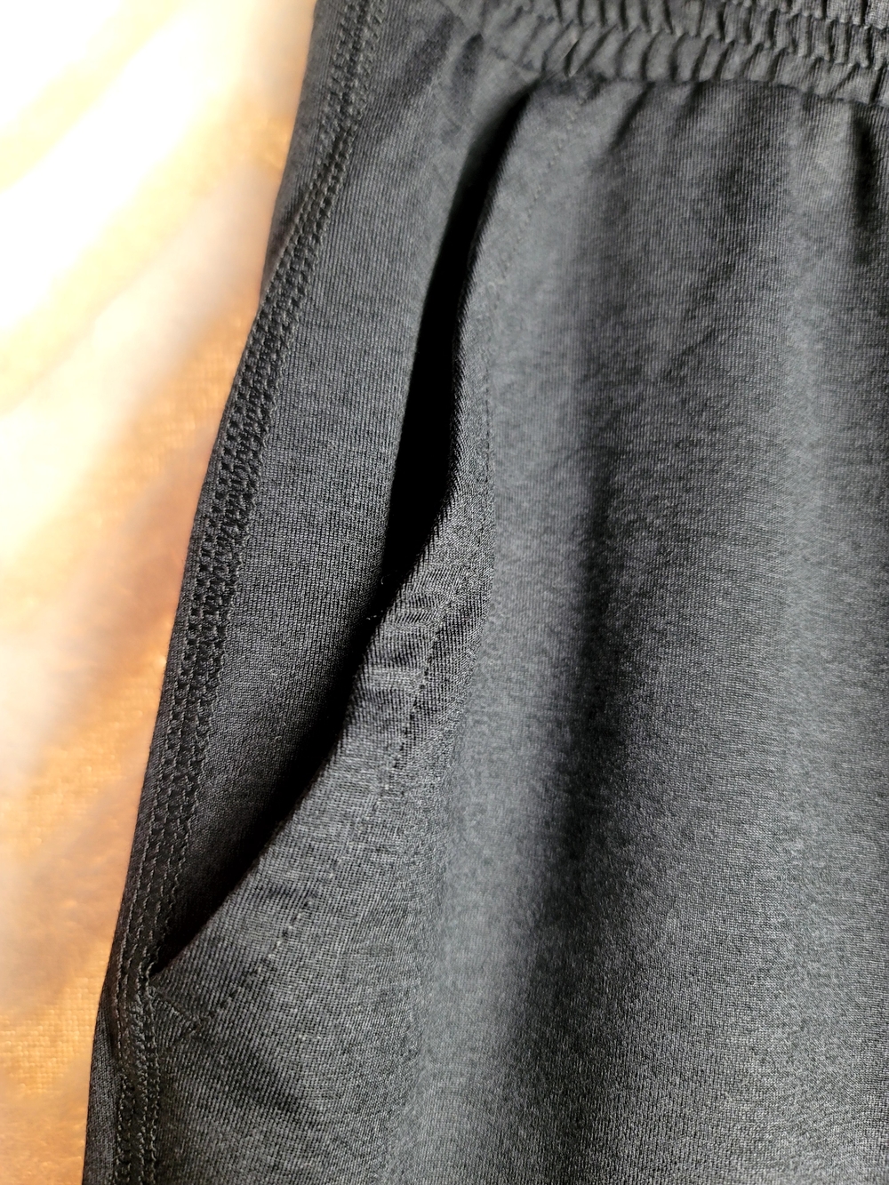 Women's Black Jogger Pants with Drawstring - Picture 4 of 8